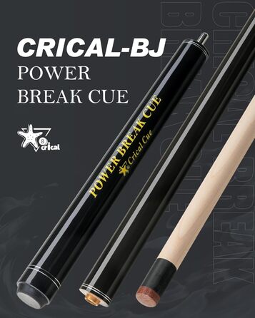 Професійна кий для більярду/пулу Crival Heavy Hitter Jump-Break-Queue, 3-х частин, 137.2 см, з клена, чорного кольору