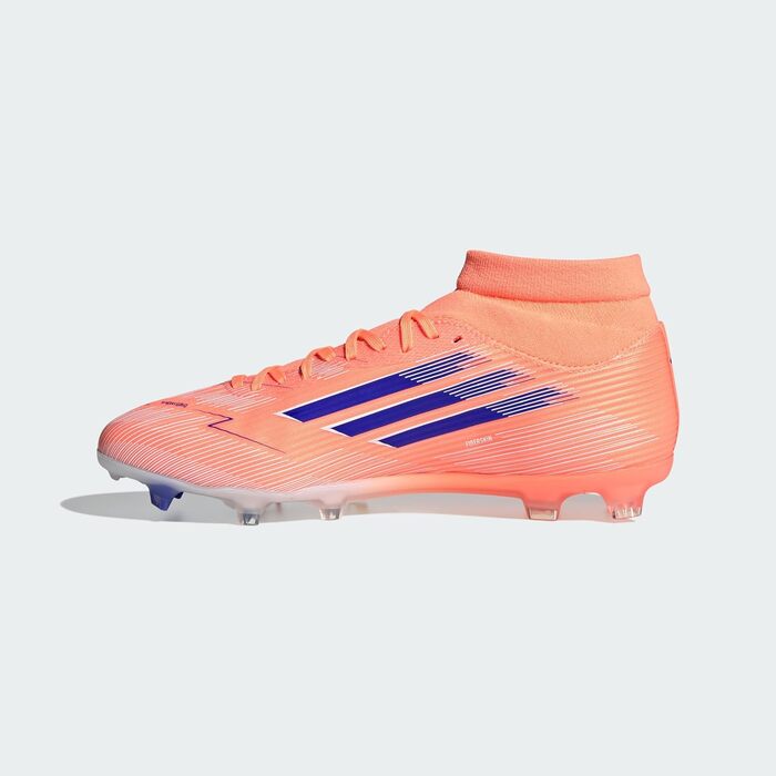 Футбольні бутси adidas F50 League Mid для твердого/многорункового покриття, 42 EU, Beam Orange/Lucid Blue/Cloud White