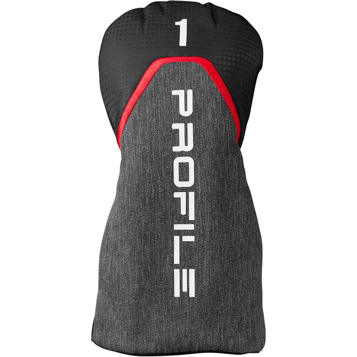 Гольф-набір Wilson Profile Complete для правшів, Графітова конструкція, Червоно-чорно-срібний, Стандартний розмір