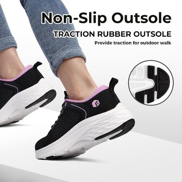 Жіночі кросівки FitVille, чорного кольору, розмір 39.5 EU