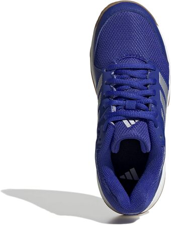 Дитячі кросівки adidas Speedcourt Indoor - унісекс, розмір 38 2/3 EU, кольори: Lucid Blue, Silver Metallic, Gum