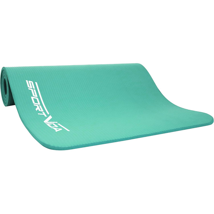 Килимок для йоги SportVida з нековзким покриттям, NBR, 180 x 60 x 1 см - для дому, з сумкою, фітнес-килимок, 2 розміри, 6 кольорів