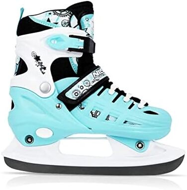 Ковзани фігуристичні Nils 4-в-1 регульовані - для дівчаток та хлопчиків, жінок - NH10905 (Блакитний, M (35-38))