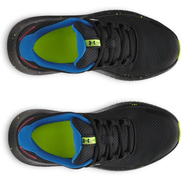 Чоловічі кросівки Under Armour Surge 4 (35.5 EU, чорний, жовтий, висока видимість)