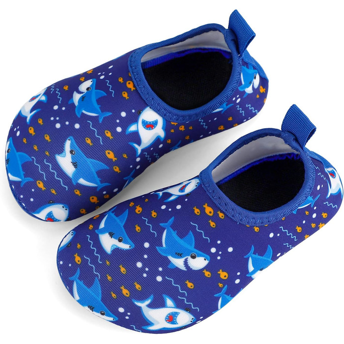 Дитячі шльопанці для плавання та басейну: антиковзкі, швидковисихаючі, для дівчаток та хлопчиків (21/22 EU, Navy Blue)
