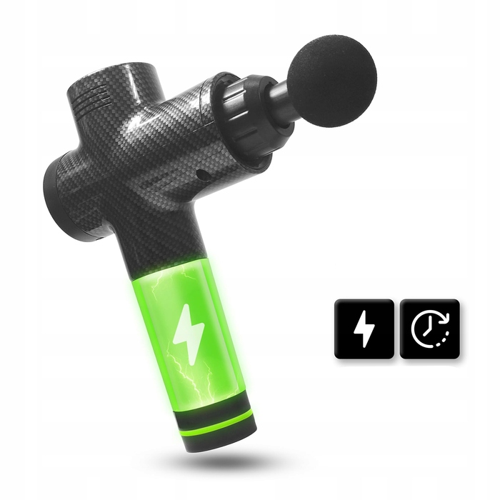 Перкусійний масажер для тіла та спини Massage Gun Pro: набір з 10 насадок