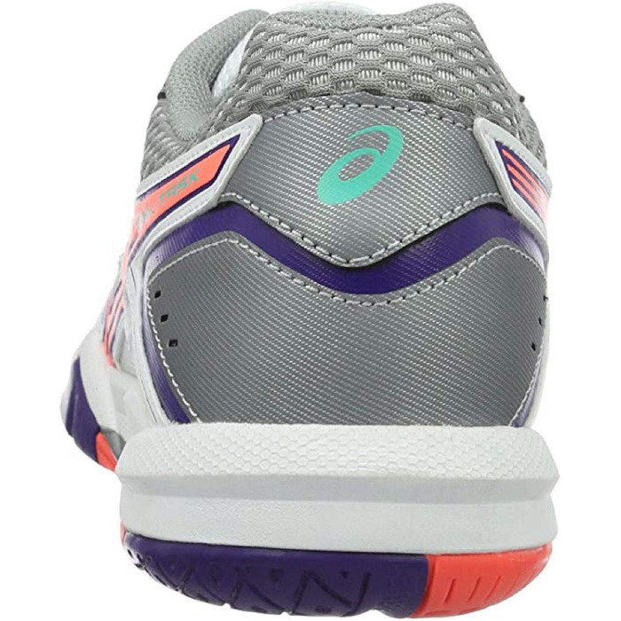 Жіноче волейбольне взуття Asics Gel-Task, білий, блакитний, корал, фіолетовий (42.5 EU)