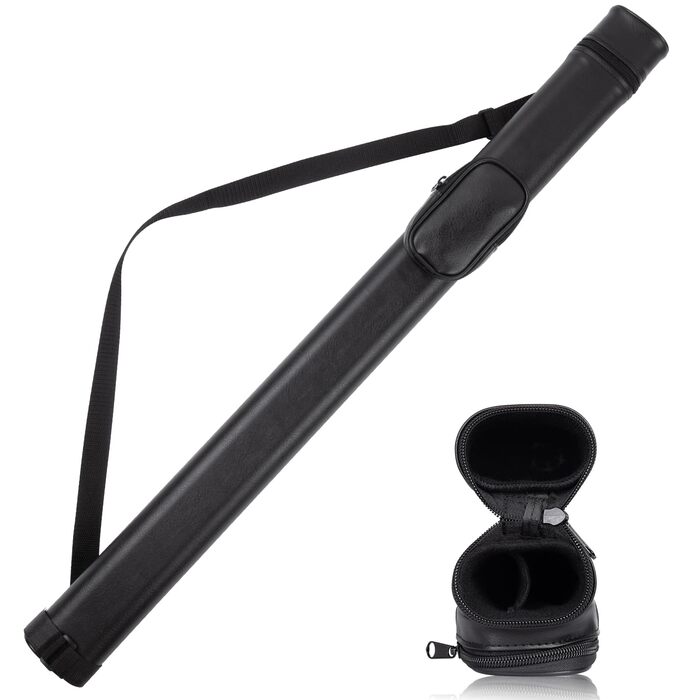 Чохол для бильярду з 2 отворами для кия Pool, з кишенею та регульованим ременем, чорний