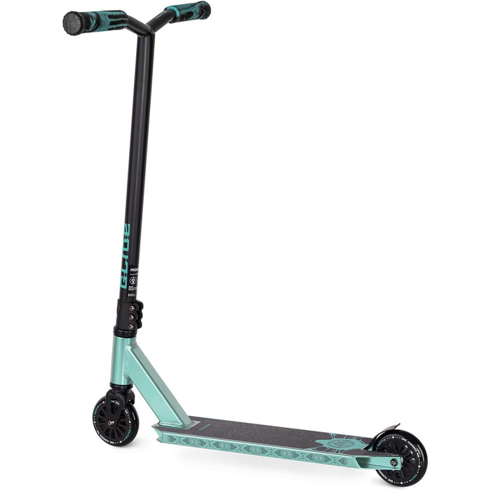 Movino Glide Stunt Scooter: професійний фристайл ролер з колесами 100 мм, дека з алюмінію 6061, вантажопідйомність 100 кг (Glide - блакитний)