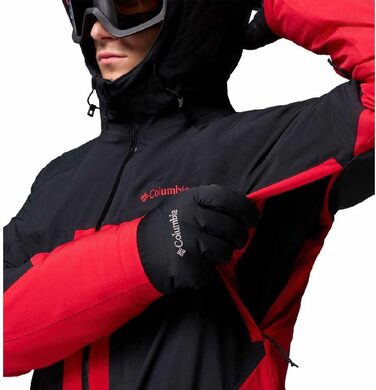 Куртка гірськолижна чоловіча Columbia Powder Prime XL бордово-чорна