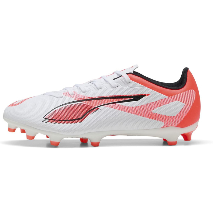 Кросівки футбольні PUMA Ultra 5 Play FG/AG (47 EU, Білий/Чорний/Червоний)