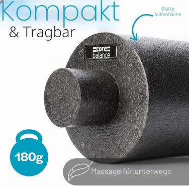 Ролик для м'язів Core Balance 2-в-1 знімний (33x15 см + 33x6 см) - масажер для спини, фітнес, йога
