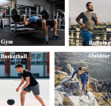 5 пар чоловічих спортивних шортів ZENGVEE з кишенями, швидковисихаючі, дихаючі, для бігу, тренувань, активного відпочинку (Outdoor), спортзалу. Кольори: чорний, сірий, темно-синій, зелений. Розмір M