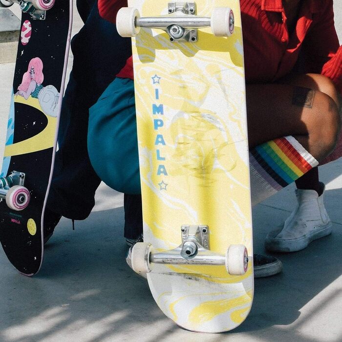 Скейтборд Impala Skate Cosmos 41.5'' жовтий – круїзер для дорослих