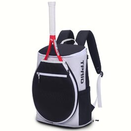 Рюкзак для тенісу Team Tennis Racket Bag: спортивний рюкзак для ракет, взуття та аксесуарів для тенісу, бадмінтону та піклболу (Weiss/Opulenter Garten)