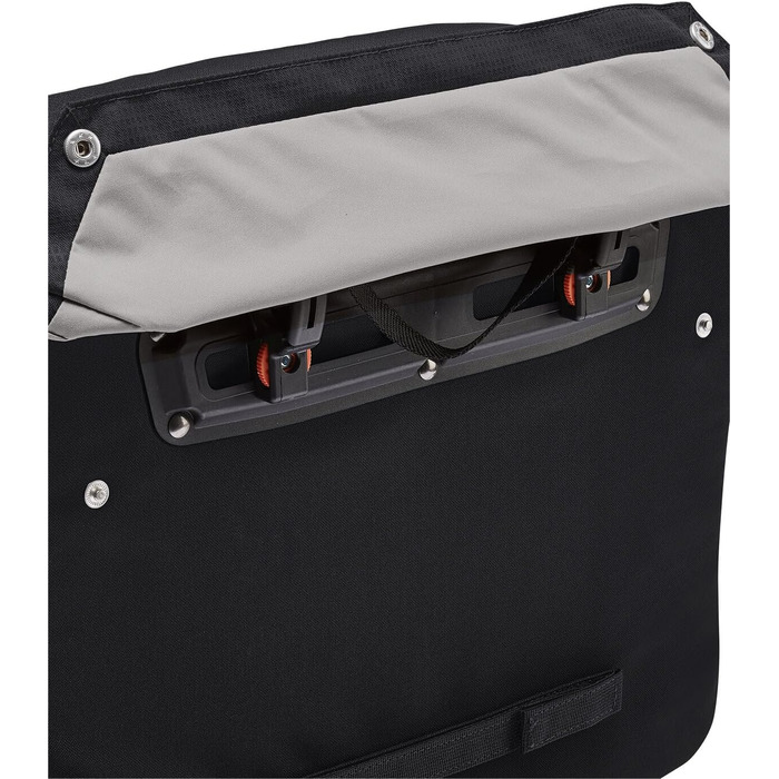 Месенджер-сумка VAUDE Cycle Messenger L для велосипеда, 20 л, чорна, з дощовиком, універсальний розмір