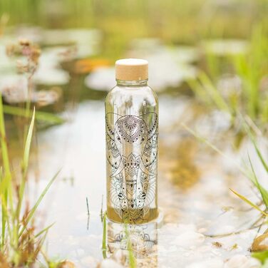 Скляна пляшка для води Carrybottles Elephant 0,7 л, спортивна, BPA-free, герметична, для газованих напоїв, зроблено в Німеччині