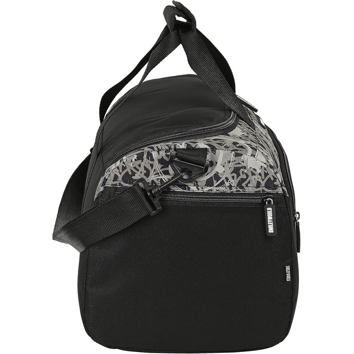 Спортивна сумка Safta Smiley World Urban Flow, чорна, 50x25x25 см