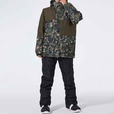 Сніговий костюм чоловічий HOUZONIY, комплект 2-в-1, теплий, вітронепроникний, чорний