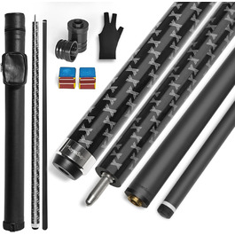 Більярдний кий з карбону, 58 дюймів, наконечник 12.5 мм, вага 20/21 унція, аксесуар для більярду C4706-200Z