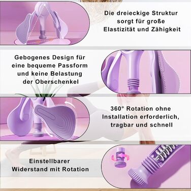 Тренування стегон та тазового дна: пристрій для дому, фіолетовий