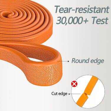 Гумові еспандери PROIRON для фітнесу та силових тренувань (#Upgrad-Orange, 30-45 кг)