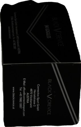 Лижна маска Black Crevice для дорослих, унісекс, сферичні лінзи, чорна з червоним дзеркальним покриттям