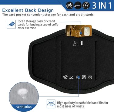 Спортивний браслет для телефону, кріплення на руку для бігу та велосипеда, універсальний тримач для смартфонів 4.5''-7'', 360° обертання, знімний, сумісний з Running, Fahrrad (Чорний - Upgrade)