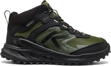 KEEN Zionic Mid - Водонепроникні трекінгові черевики для дітей (3 Big Kid, Чорний Bronzegrün)