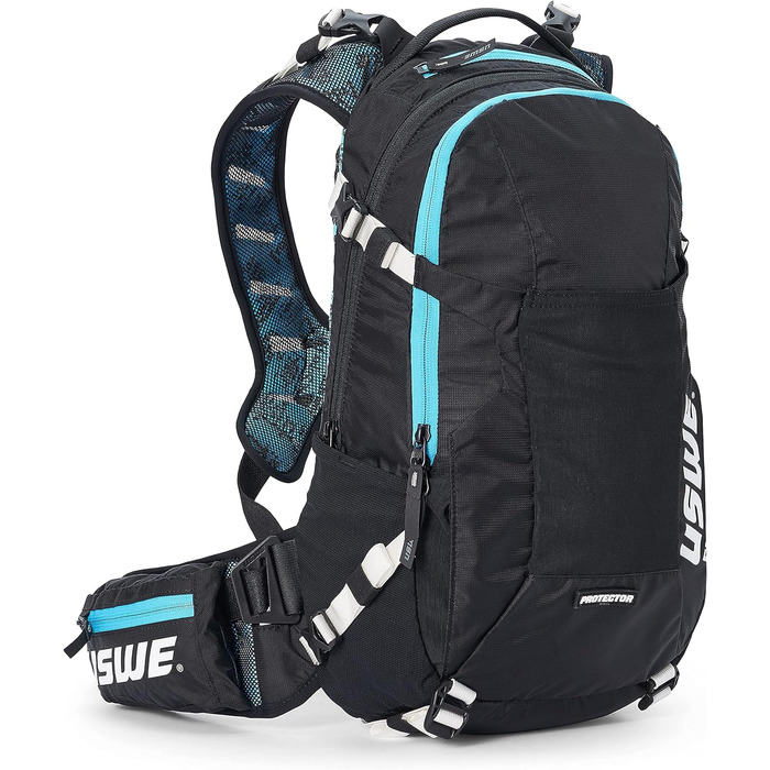 Велосипедний рюкзак USWE Flow 16 з захистом спини, синій, для MTB та E-MTB