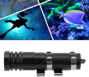 Ліхтар для дайвінгу Alomejor, водонепроникний LED ліхтар-лампа для підводного спорту, кемпінгу
