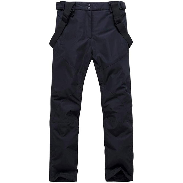 Чоловічий комплект зимового одягу HOTIAN: куртка та штани для сноубордингу, катання на лижах та хайкінгу, чорний/чорний