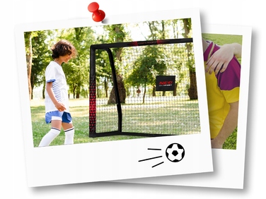 Портативні футбольні ворота Neo-sport, сталеві, складні, 180x120x60 см