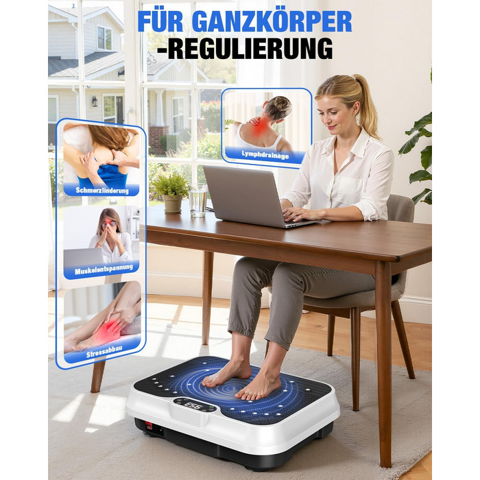 Віброплатформа для жінок HomeFitnessCode Mini - тренажер для дому для схуднення та м'язового розвитку, чорний