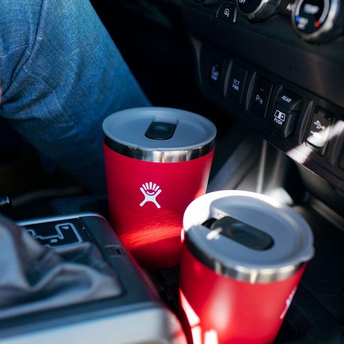 Термочашка HYDRO FLASK 473 мл з кришкою, вакуумна, з нержавіючої сталі, для напоїв гарячих і холодних, герметична, BPA-free, колір Goji