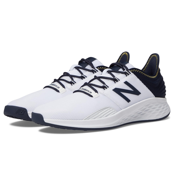 Чоловічі гольф-шоу New Balance Fresh Foam Roav (44 EU, білий/морський блакитний)