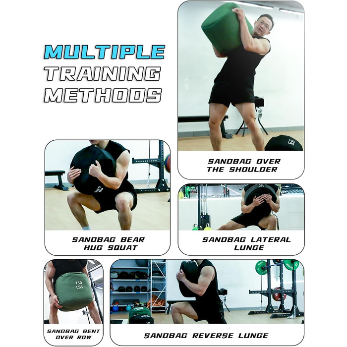 Мішок для тренувань Fitarc Sandsack - 150LB (зелений) - для крос-тренінгу та силових вправ