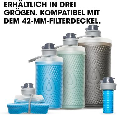 Складна пляшка для рюкзака Hydrapak Flux 750 мл, BPA-free, ультралегка, герметична, синя
