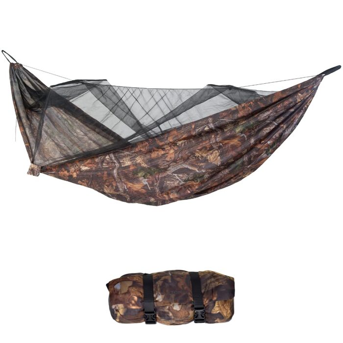 Гамак Amazonas Moskito Traveller Forest Ultra Light - надлегкий, нейлон Ripstop, 275x140 см, 500г