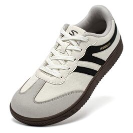 Кросівки HOBIBEAR ретро стиль унісекс бежево-чорні 39 EU. Зручне взуття для щоденного використання з анатомічною колодкою