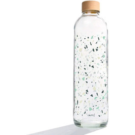 Скляна пляшка для води Carrybottles 1 л, спортивна, BPA-free, герметична, для газованої води, екологічна, без пластику, вироблено в Німеччині