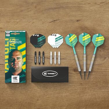 Дротики Target Darts Rob Cross 18 г латунні з м'яким наконечником, набір
