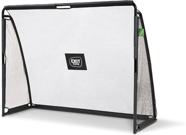 Дитячі футбольні ворота EXIT Toys Coppa 220x170 см, сталеві, з мішенню, для тренувань у саду, чорні