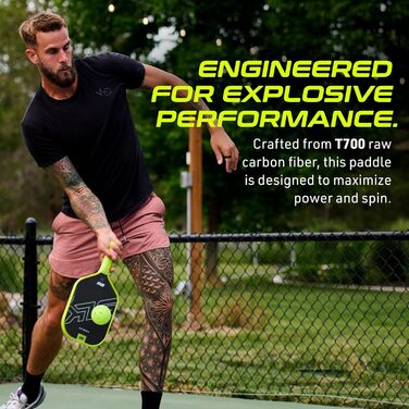 Pickleball ракетка Selkirk Sport SLK Halo: вуглецеве волокно, дизайн США, T700 Raw Carbon Fiber, 18K Ultraweave Control, Aramid Fiber Linkweave, зелена, 40.6 x 19.9 см