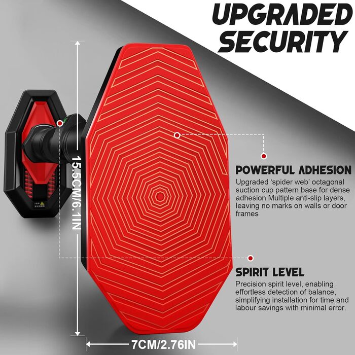 Турнік для дверного прорізу Klimmzugstange – Регульований 65–100 см без свердління – З вбудованим рівнем, зубчастим фіксатором та пружинними стабілізаторами – Спортивна стійка для дому