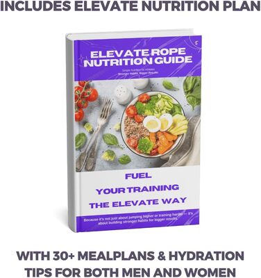 Стрибкове канат Elevate Rope Professionelles Perlen - 3м, регульований, якісні намистини та полішнур, для фрістайлу, кардіо та трюків, підходить для всіх рівнів, для використання в приміщенні та на вулиці, рожевий