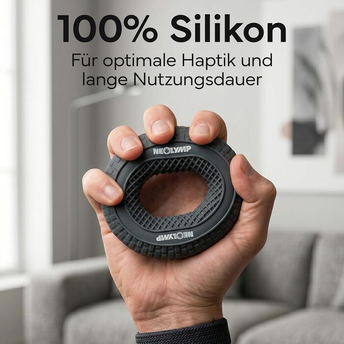 NEOLYMP Griffkraft Trainer Set – Набір для розвитку сили кистей та передпліч (14-27 кг) – Силіконовий тренажер для підтягувань, скелелазіння, фітнесу, реабілітації