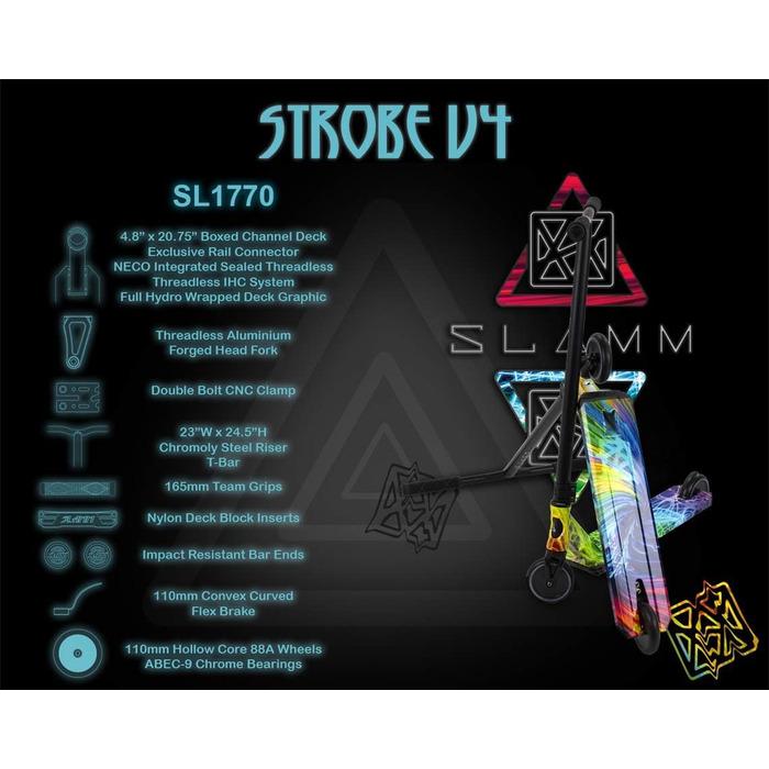 Трюковий самокат Slamm Strobe V4 2021 Surge для екстремального катання