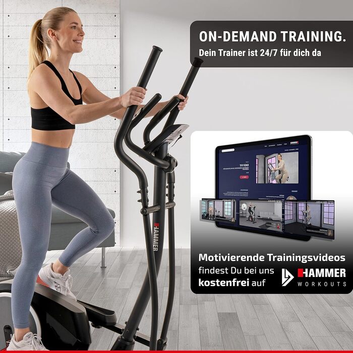 Орбітрек HAMMER Crosstech XTR BT з Glute Shaper, 21 програмою та індикатором потужності