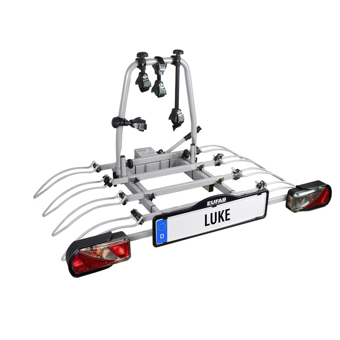 Велотримач EUFAB 11556 для фаркопу: Amber 4 - переноска на 4 велосипеда